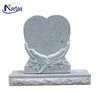 Sell cheap heart monument granite tombstone for graves NTST-026Y