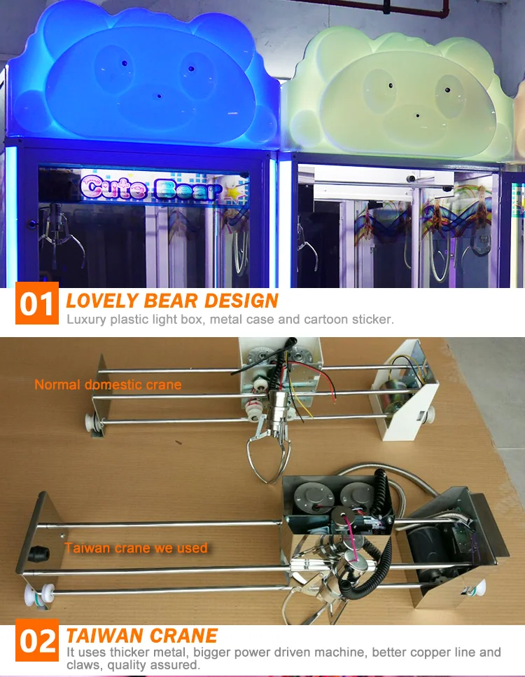 Threeplus Skill Toy Claw Crane Machine Game Machine for Sale
