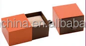customized paper gift box for gloves packaging with gold foil