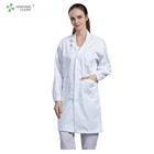 Wholesale cleanroom hospital unisex gender doctor nurse uniform dress smock cotton lab coat