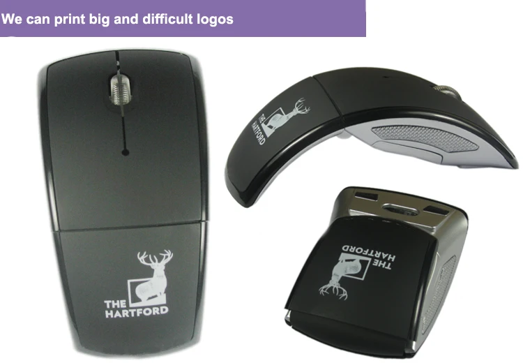 Hot Foldable Folding Arc Wireless Bt Mouse for Tablet PC Phones