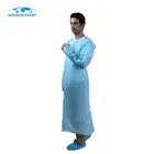 Hospital Supply Waterproof Plastic Sterile Thumb Loop Medical Disposable CPE Surgical Gown