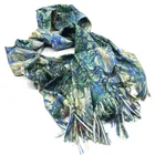 New arrival factory direct digital printing polyester long pure wool shawl cashmere scarf