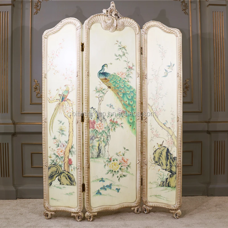 Elegant French Rococo Style Full Size Decorative Folding Screen Bf11