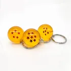 7 PCS A SET Dragon Ball Z Anime Cartoon Crystal Ball Figures Keyring Key Chain