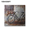 Fantastic 3D wall art metal paintings of bicycle home decoration