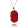 European Shining Galaxy Red Resin Fancy Necklace For Women Hot Amazon Ebay Jewelry Necklace