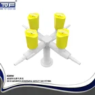 table/deck mounted four way lab gas valve, gas fittings, gas faucet controls