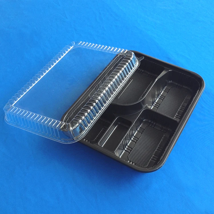 Black Plastic Disposable Bento Box Buy Bento Box,Disposable Bento Box