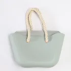 2017 hot style silicone beach bag promotional cheap PU leather shopping bag