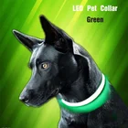 C916 New Pet Product Luxury Nylon Printed Training Vest Flashing Usb Rechargeable led dog collar