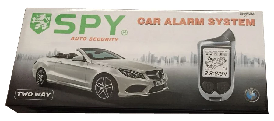 SPY two way remote keyless entry remote engine start stop car alarm system
