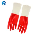 Moderately priced reusable latex wash hand kitchen gloves