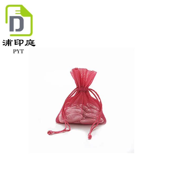 the nice small organza gift pouch with twisted drawstring cheap