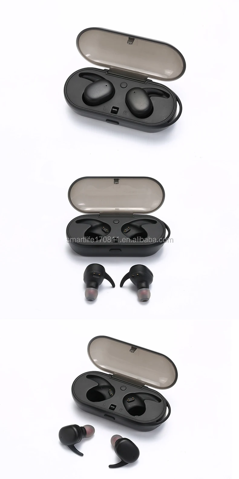 True Wireless Headphone Earbud Blue tooth 5.0 Wireless Sport Headset with Magnetic Charging Case Built-in Mic - ANKUX.COM
