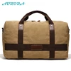Aurora custom large simple khaki canvas duffel bag travel garment duffel bag