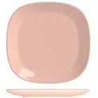 12 inch Pink Color Glazed Ceramic Square Charger Plates