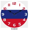 Various of size russian national flag of round fancy wall clock