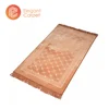 New design Flannel embossed thick soft sponge muslim prayer rug with Non-slip back