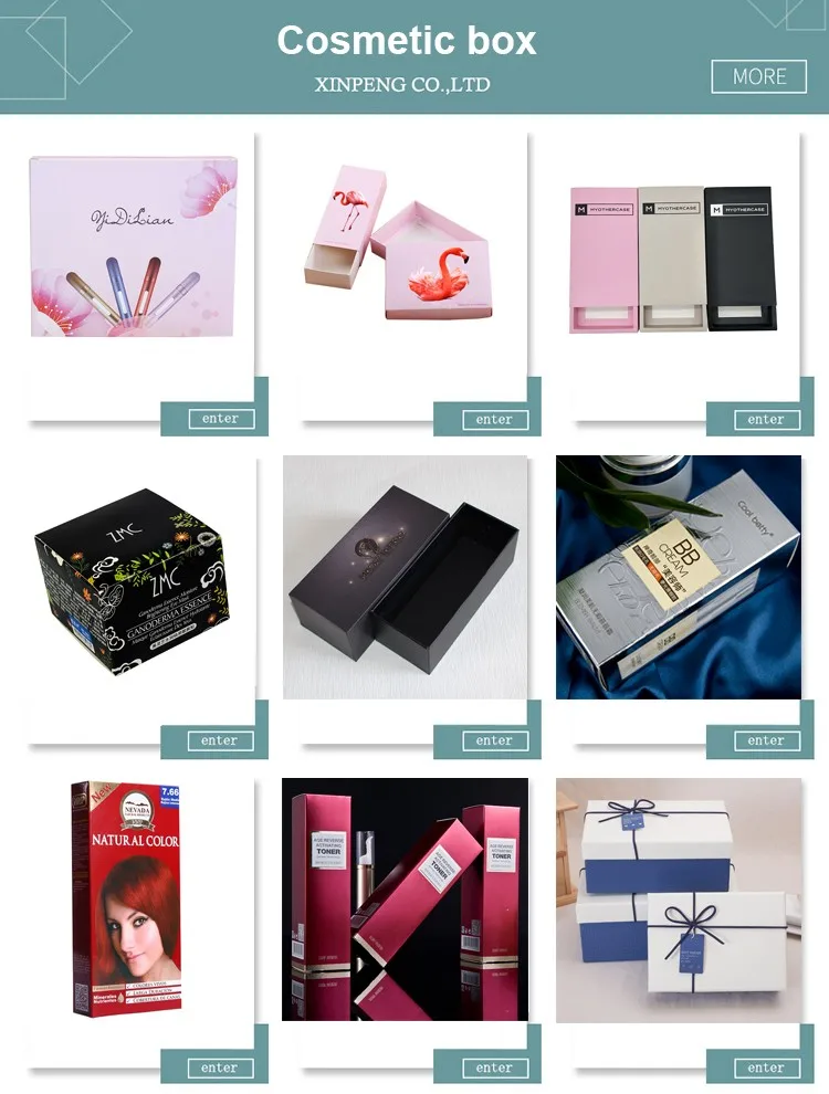 wholesale environmentally friendly cosmetic paper box custom