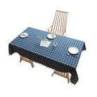 VTC-1017, Rectangular Party Table Cloths Plaid Cotton Plaid Table Cover Picnic Cloth for Kitchen Home