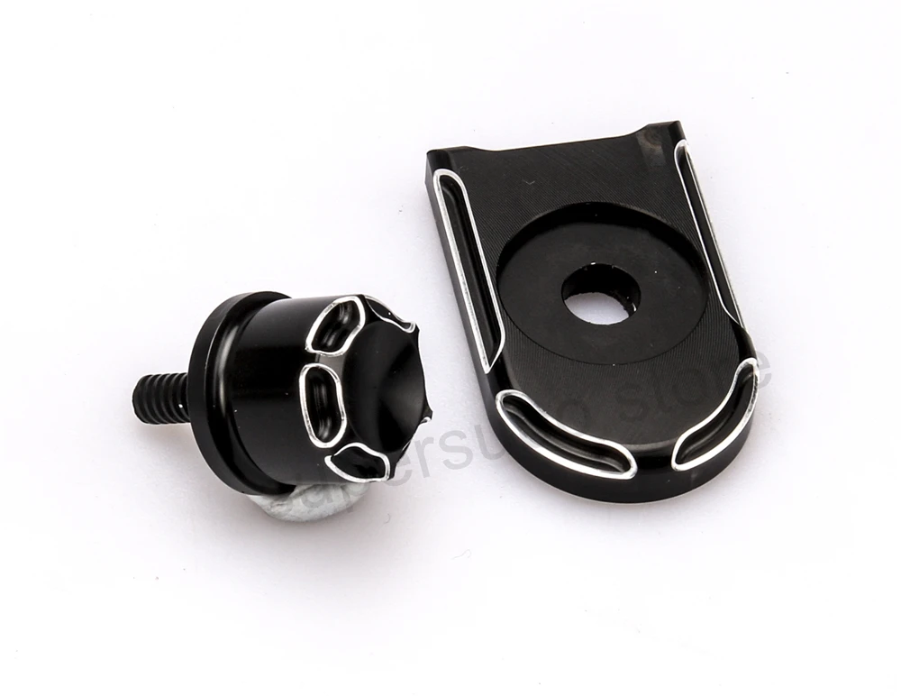 Black-Beveled-Seat-Bolt-Harley-sportster-seat-bolt-Tab-Screw-Mount-Cover-Kit-For-harley-Dyna