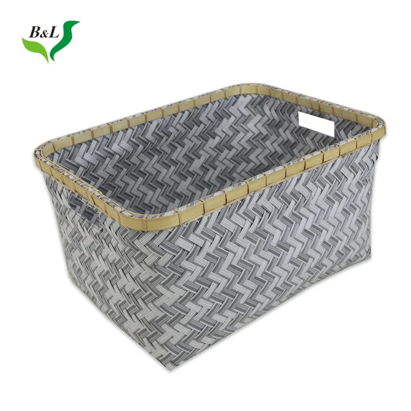 shape storage plastic rattan basket     material you pack size