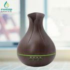 High quality Newest OEM 400ml wood grain vase personal steam humidifier aromatic diffuser