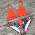 2019 Hot Sale Models Bikini Europe And The Backless Print Multicolor Strap Swimsuit Female Beach Swimsuit