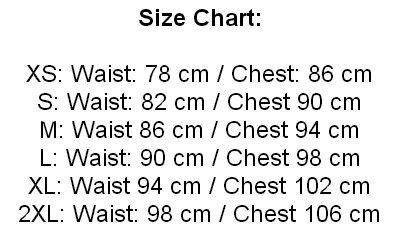 Bum Size Chart