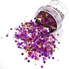 Supply sparkle glitter powder, holographic flake powder for Christmas decoration