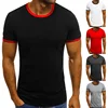 Wholesale comfortable high quality fashionable printed bodybuilding men's gym t-shirts