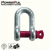 US Type G210 Drop Forged Galvanized Lifting Dee Shackle with Screw Pin