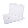 Large flap open paper rigid square a5 magnetic folding white gift boxes
