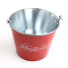 hot sale ice metal tin bucket for beer with handle for Popcorn and candy tin