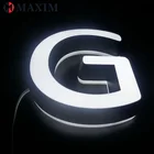 guangzhou sign company design acrylic lighting luminous letters
