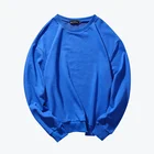 Fashion Men's Hoodie Pullover Sweatshirt Dropped Shoulder Oversized Plain Sweatshirt
