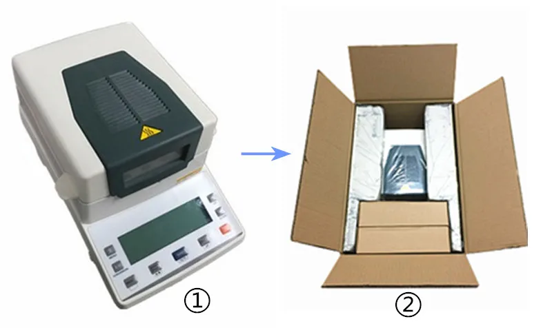 Halogen digital rapid laboratory moisture meter automatic moisture teller skin moisture analyzer 