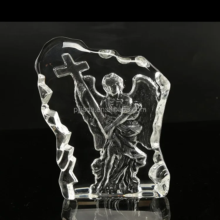 Crystal Iceberg 3d Laser Engraving Crystal Icon With Jesus Christ