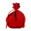 Hot selling velvet draw string pouches, drawstring jewelry pouch cotton, custom jewelry pouch