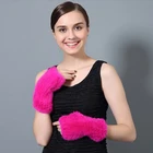CX-A-08G Wholesale New Arrival Colorful Mink Fur Cuffs for Women Coat Parka Jacket