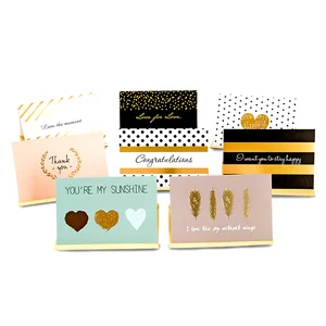high quality handmade christmas thank you paper card