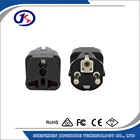 CE certified high quality cheap price UK to EU travel adaptor in black colour