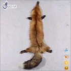 High quality natural color thick hair garment use fox fur pelt fox fur skin Red fox
