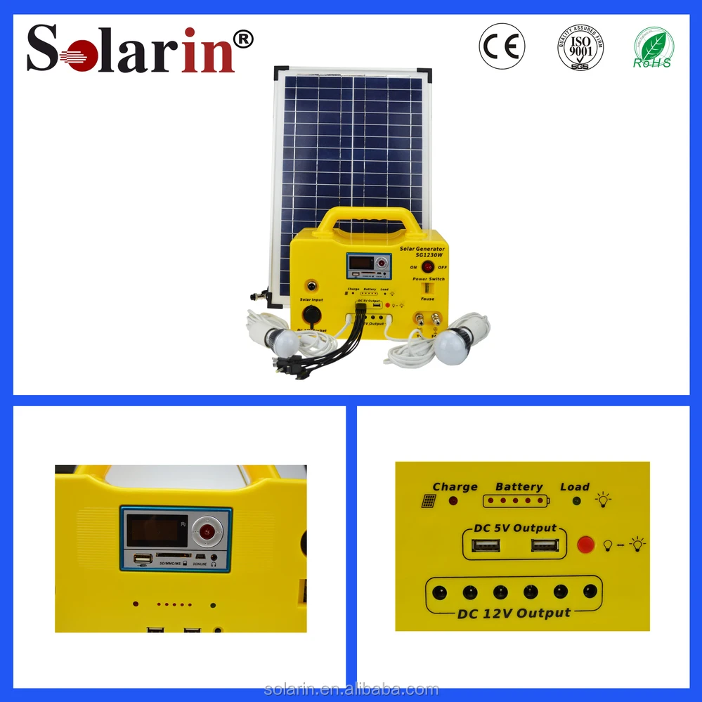 Portable Solar Power Systerm Kits/camping kits solarpowered refrigerator