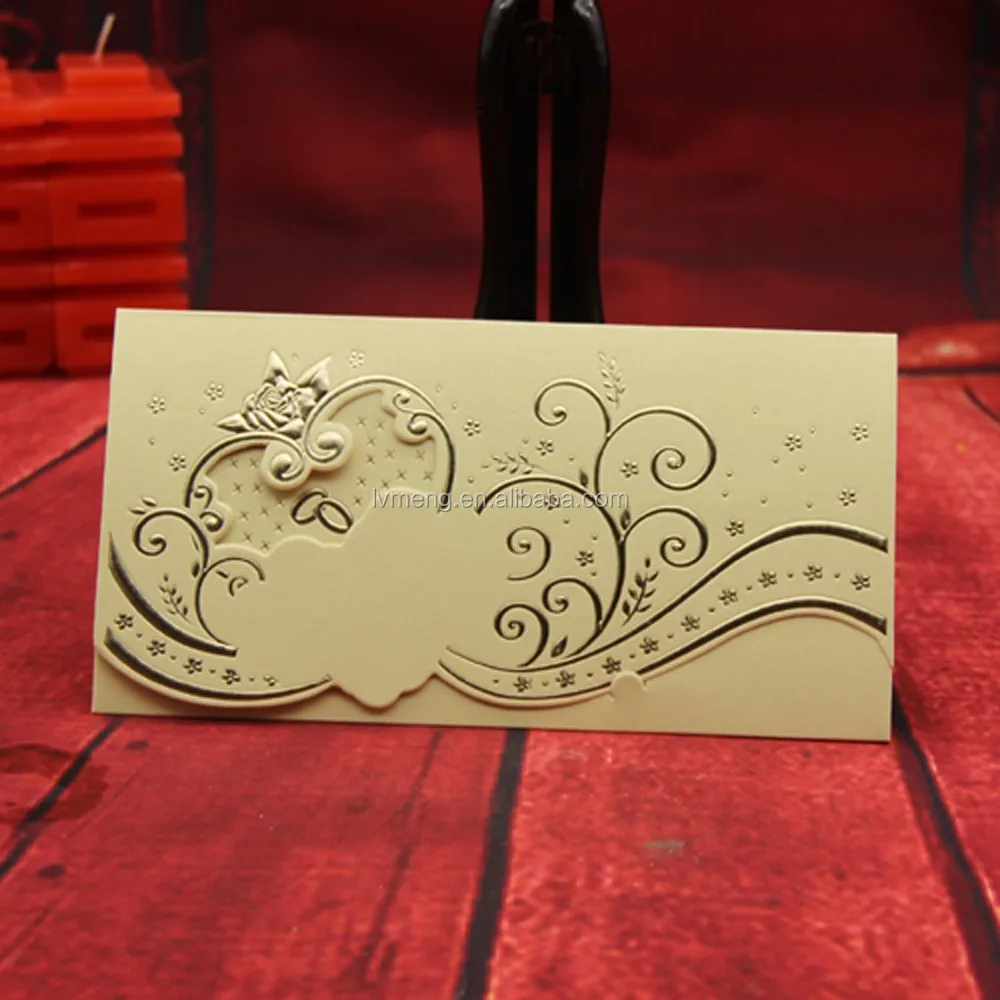fashion wedding invitations/ party greeting paper wedding card