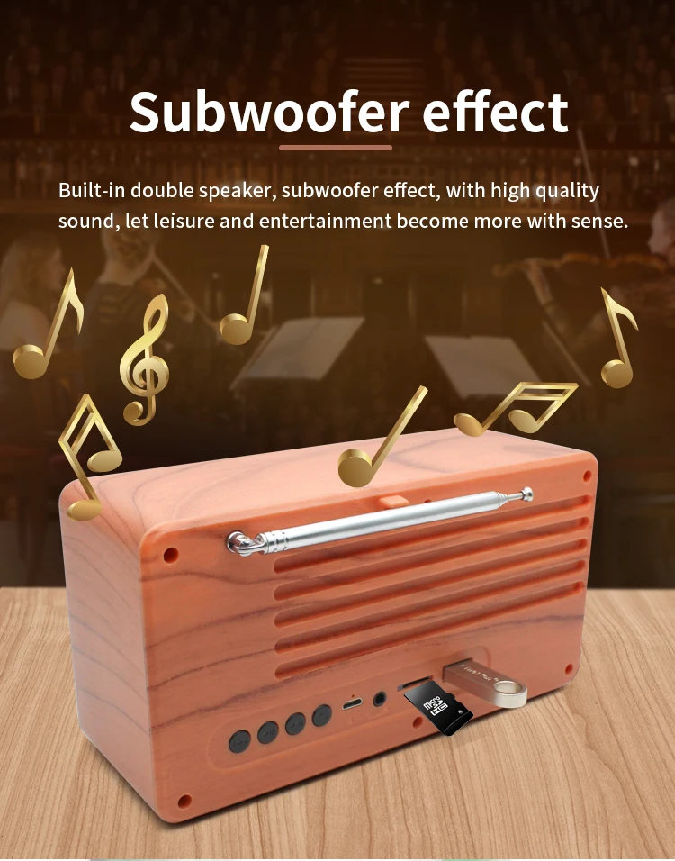 Multi-Function BT Speaker Mini Portable Retro Radio Antique