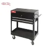 High quality metal 2 drawers tool cart/tool trolley with central lock