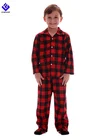 Cute Children Sleepwear 100% Cotton Flannel Plaid