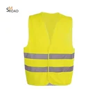 Manufacturer reflective strip safety jacket clothes words printed polyester hi viz vest